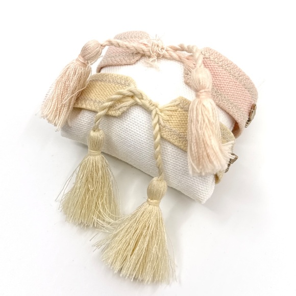 Christian Dior Embellished Woven Bracelet Set - Lemon & Sorbet (pre-owned) - Picture 3 of 6